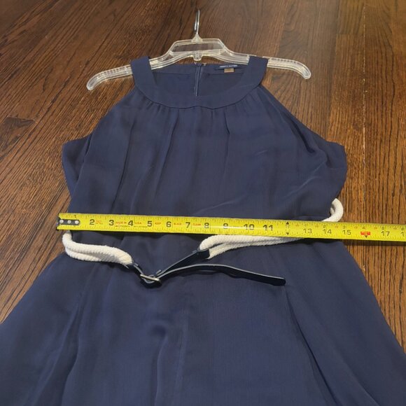 Tommy Hilfiger Navy Blue Nautical Chiffon dress size 14 - Picture 12 of 16